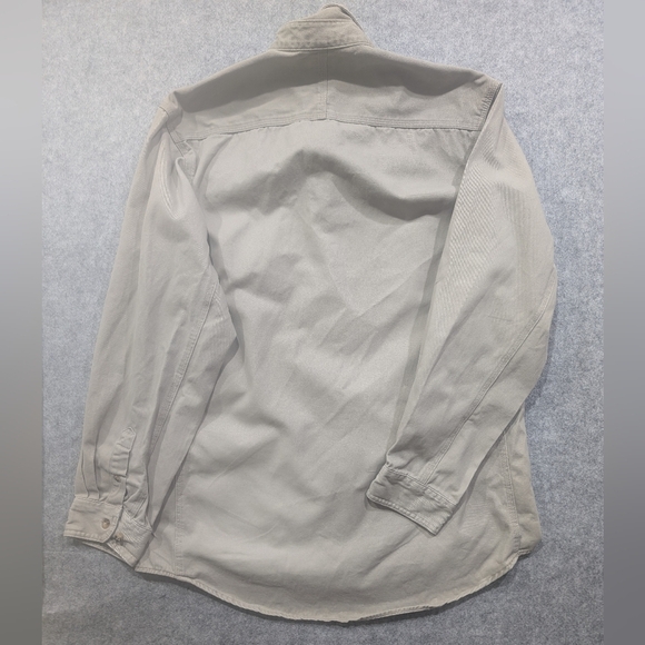 Wrangler Riggs Workwear Button Up Shirt Tan Large - Picture 2 of 12